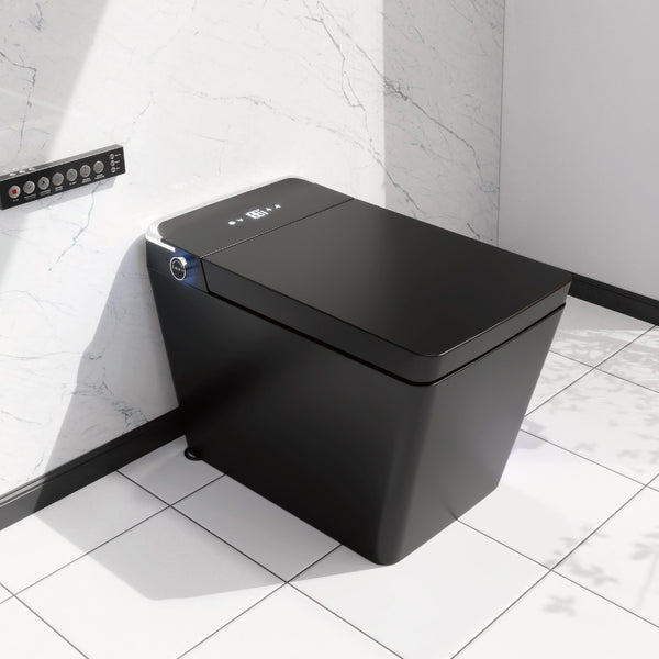 English Elm Intelligent Waterless Toilet Bidet with Remote — Heated Seat, Massage, Deodorize, Auto Lid & Flush T3177P286048