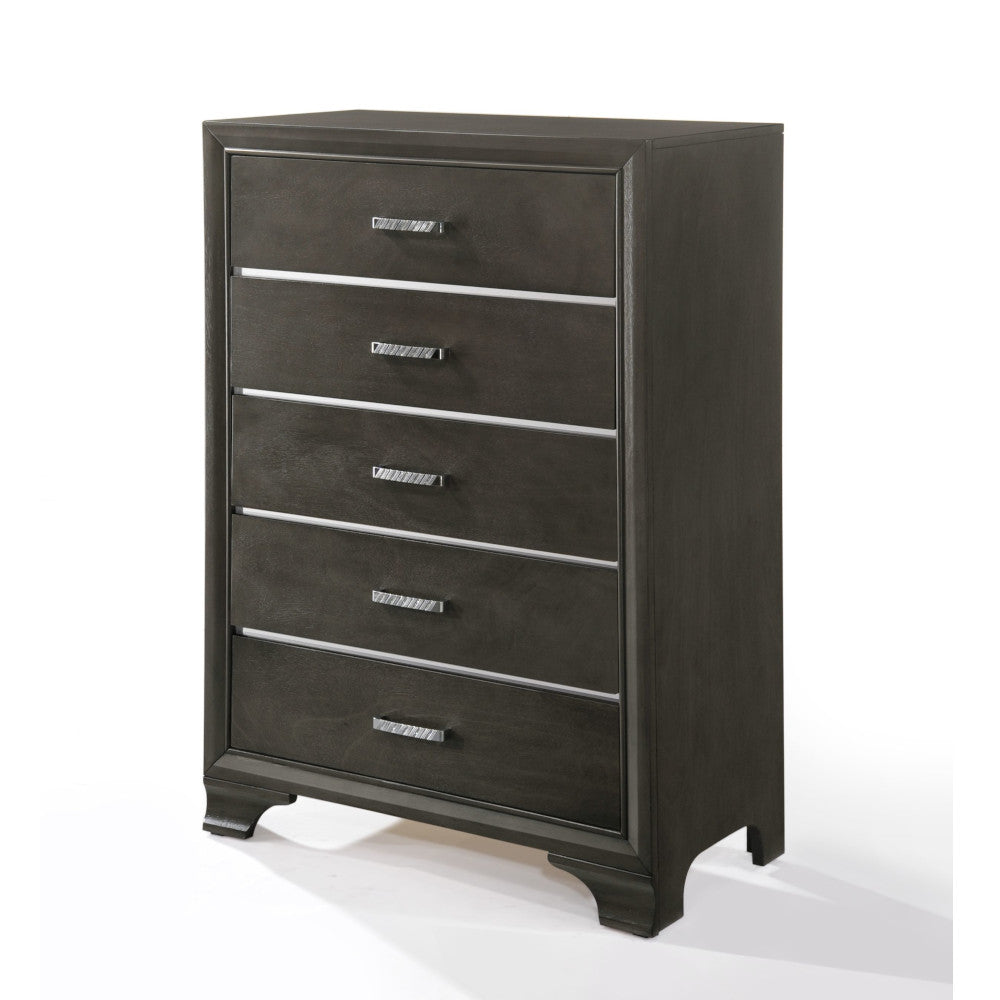 English Elm Carine Elegant 7-Drawer Dresser with English Dovetail Drawers, Smooth Kenlin Glides, Sturdy Legs Gray 50 L x 19 W x 36 H B2726P261850