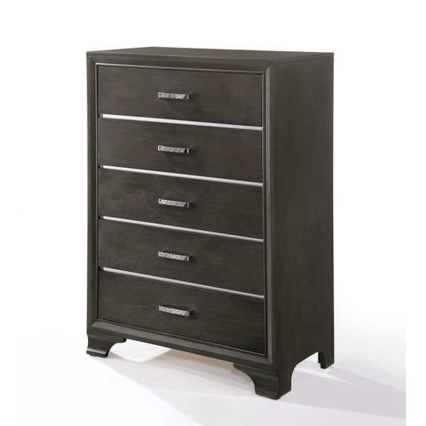 English Elm Carine Elegant 7-Drawer Dresser with English Dovetail Drawers, Smooth Kenlin Glides, Sturdy Legs Gray 50 L x 19 W x 36 H B2726P261850
