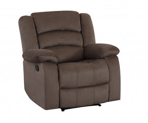 Homeroots 40" Contemporary Brown Fabric Chair Brown  329369