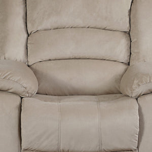 Homeroots Three Piece Indoor Beige Microsuede Six Person Seating Set Beige  329370