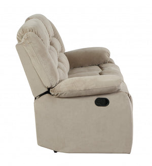 Homeroots 40" Contemporary Beige Fabric Chair Beige  329373