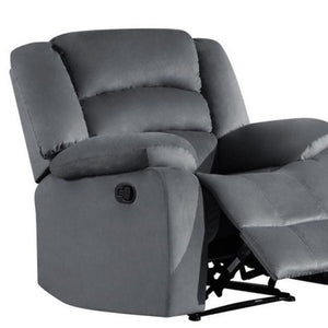 Homeroots Three Piece Indoor Gray Microsuede Six Person Seating Set Grey  329374
