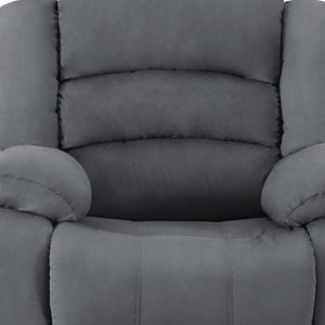HomeRoots 40" Contemporary Reclining Chair – Stylish Grey Fabric, Plush Comfort & Durable Design for Any Space 329377