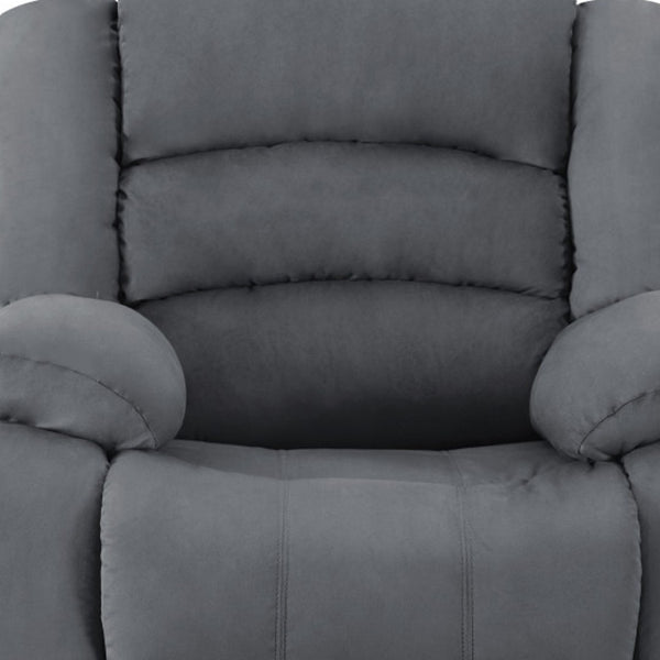 HomeRoots 40" Contemporary Reclining Chair – Stylish Grey Fabric, Plush Comfort & Durable Design for Any Space 329377