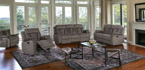 Homeroots Three Piece Indoor Brown Microsuede Six Person Seating Set Brown  329378