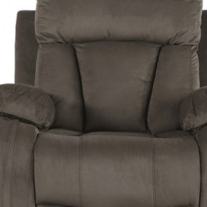 Homeroots Three Piece Indoor Brown Microsuede Six Person Seating Set Brown  329378