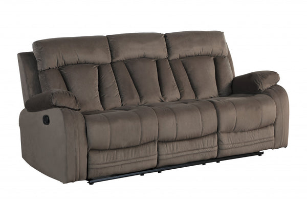 Homeroots 40" Modern Brown Fabric Sofa Brown  329379