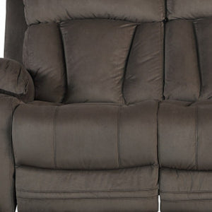 HomeRoots 40" Modern Brown Fabric Recliner Sofa – Stylish, Durable Comfort with Smooth Recline & Generous Seating 329379