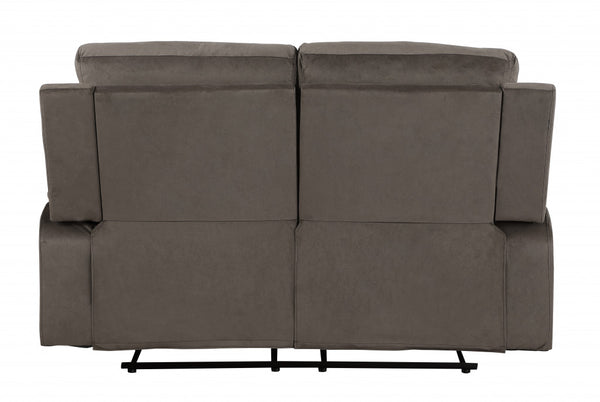 Homeroots 40" Modern Brown Fabric Loveseat Brown  329380
