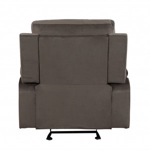 Homeroots 40" Modern Brown Fabric Chair Brown  329381