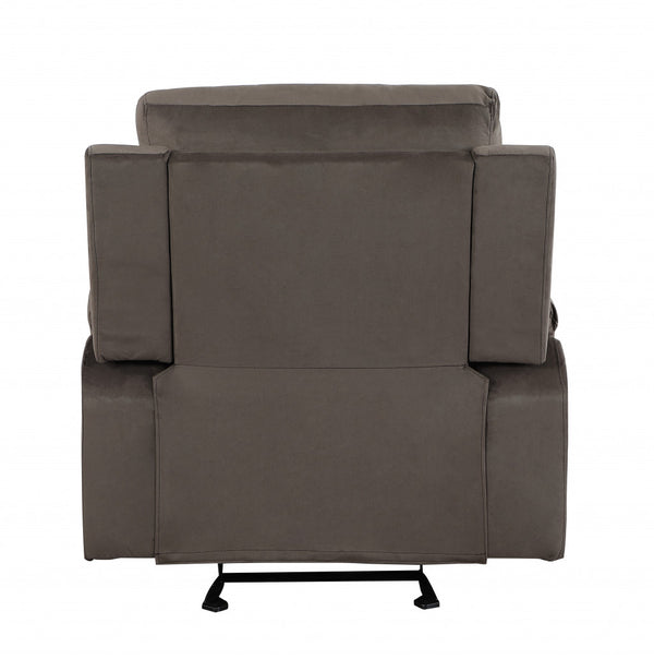 Homeroots 40" Modern Brown Fabric Chair Brown  329381