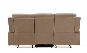 Homeroots 40" Modern Beige Fabric Sofa Beige  329383