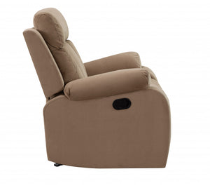 Homeroots 40" Modern Beige Fabric Chair Beige  329385