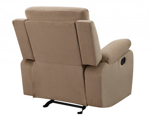 Homeroots 40" Modern Beige Fabric Chair Beige  329385