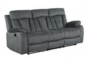 Homeroots 40" Modern Grey Fabric Sofa Grey  329387