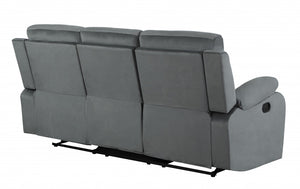 Homeroots 40" Modern Grey Fabric Sofa Grey  329387