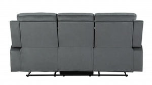Homeroots 40" Modern Grey Fabric Sofa Grey  329387