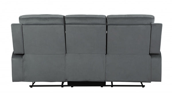 Homeroots 40" Modern Grey Fabric Sofa Grey  329387