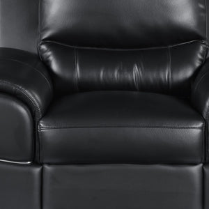 HomeRoots 48" Black Leather-Match Club Chair - Modern Design with Plush Cushioning and Silver Metal Legs for Comfort Ash BLray 329477