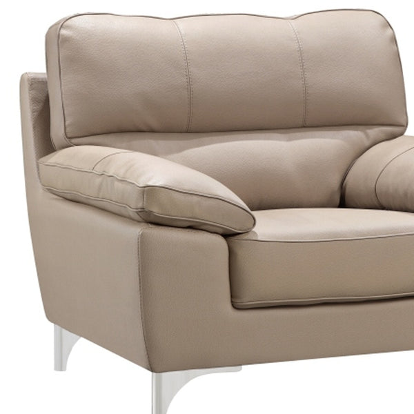 Homeroots 37" Beige Classy Chair   329568