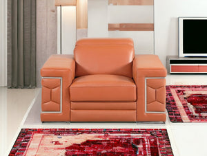 Homeroots 29" To 38" Camel Sturdy Chair Camel  329587