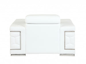 Homeroots 29" To 38" White Sturdy Chair White  329595