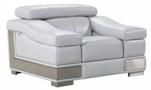 Homeroots 31" To 39" Grey Lovely Light Chair Light Grey  329623