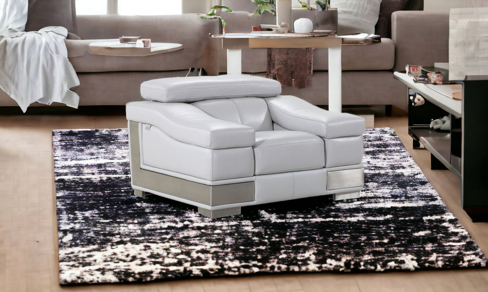 Homeroots 31" To 39" Grey Lovely Light Chair Light Grey  329623