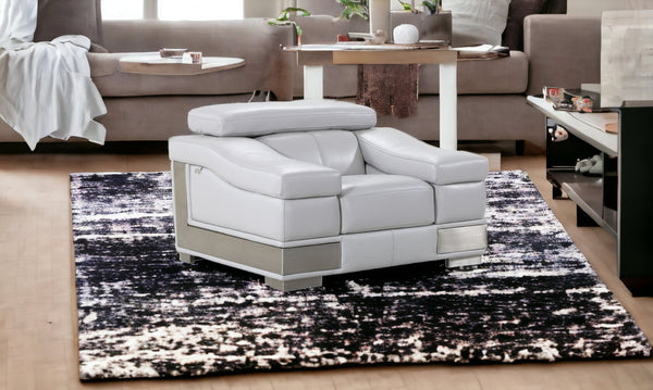 Homeroots 31" To 39" Grey Lovely Light Chair Light Grey  329623