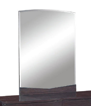 Homeroots 43" Dark Brown Dresser Mirror Wenge Mdf 329627