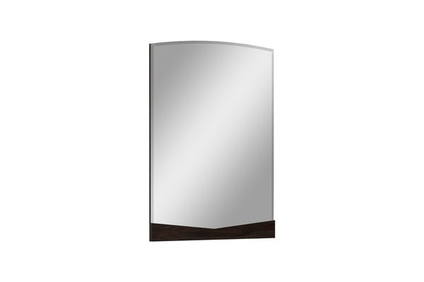 Homeroots 43" Dark Brown Dresser Mirror Wenge Mdf 329627