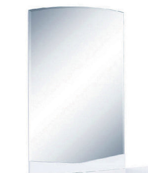 Homeroots 43" Exquisite White High Gloss Mirror White Mdf 329632