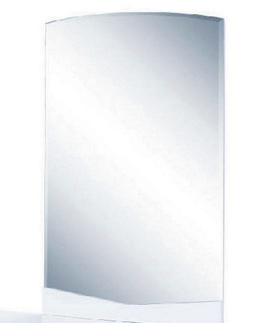 Homeroots 43" Exquisite White High Gloss Mirror White Mdf 329632