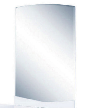 Homeroots 43" Exquisite White High Gloss Mirror White Mdf 329632