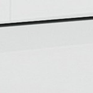 Homeroots 18" White Two Drawer Wood Mirrored Nightstand With Storage Whtie  329639