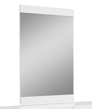 Homeroots 45" Superb White High Gloss Mirror Whtie  329641