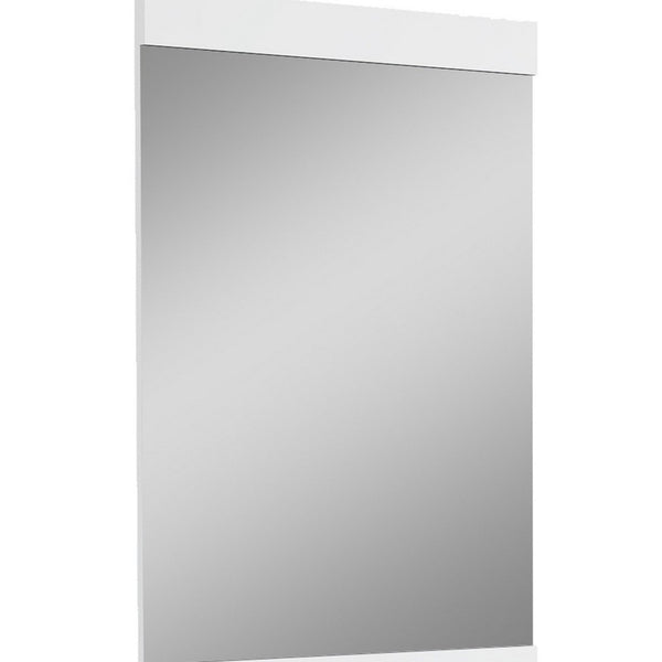 Homeroots 45" Superb White High Gloss Mirror Whtie  329641