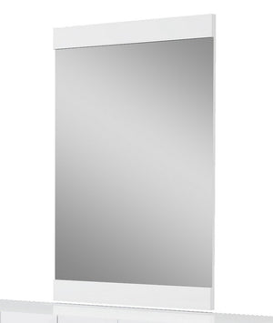 Homeroots 45" Superb White High Gloss Mirror Whtie  329641