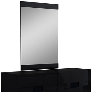 HomeRoots 30" Superb High Gloss Dresser – Modern Elegance with Ample Storage for a Stylish, Organized Space Black 329644