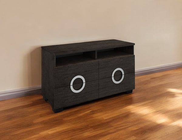 Homeroots 47" Gray Enclosed And Open Storage  Manufactured Wood 329648