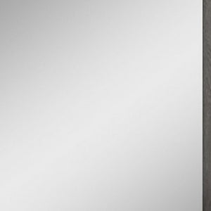 Homeroots 43" Refined Grey High Gloss Mirror Grey Mdf 329650