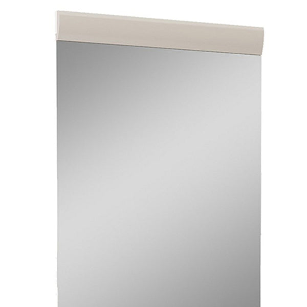 Homeroots Beige Rectangle Dresser Mirror  Mdf 329660
