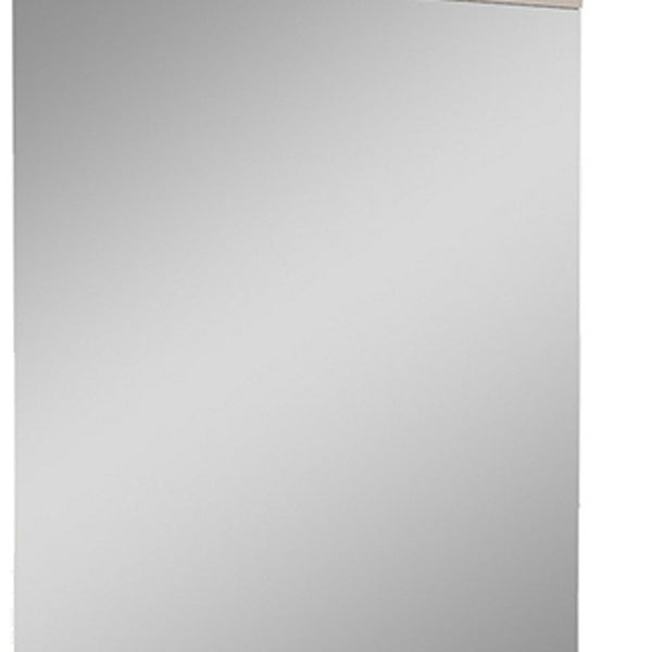 Homeroots Beige Rectangle Dresser Mirror  Mdf 329660