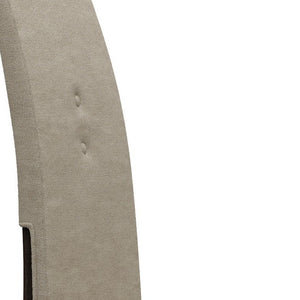 Homeroots Set Of Two Brown And Espresso Upholstered Microfiber Dining Side Chairs  Wood 329672