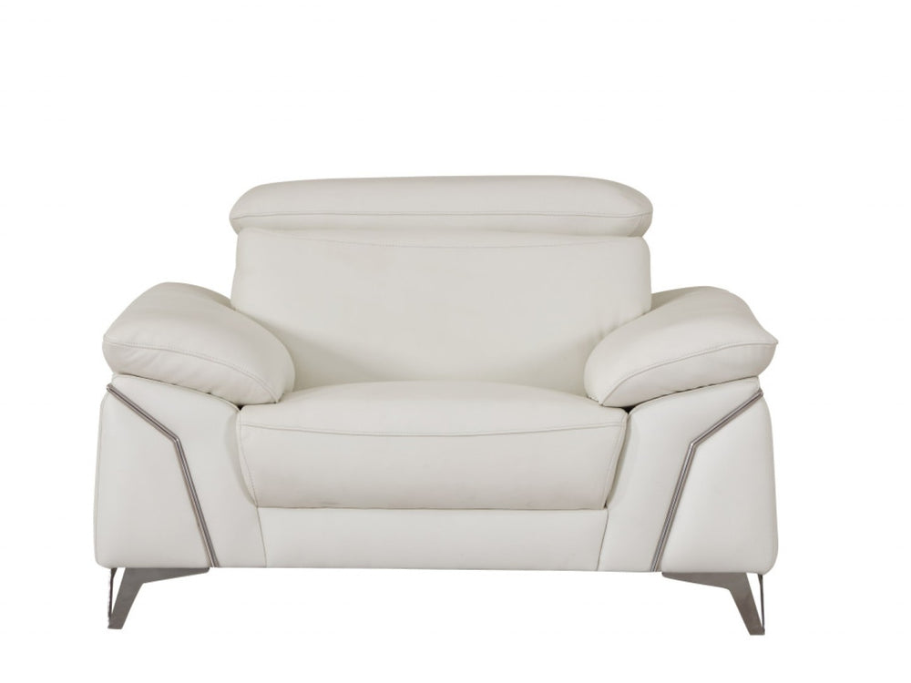HomeRoots Three Piece Italian Leather Seating Set for 6 - Luxurious Comfort & Elegant Design for Any Space 329685