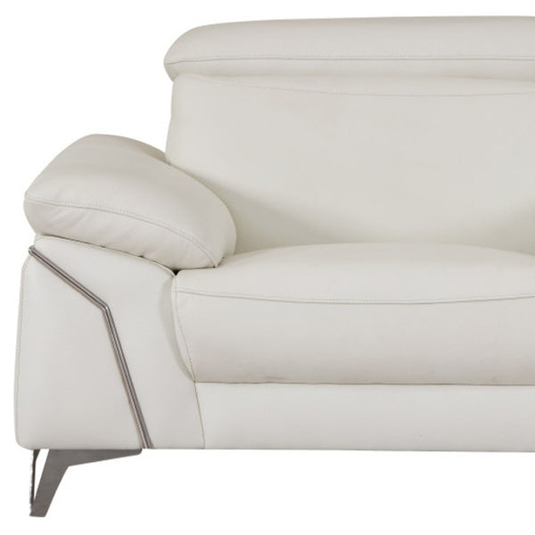 HomeRoots Three Piece Italian Leather Seating Set for 6 - Luxurious Comfort & Elegant Design for Any Space 329685