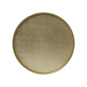 English Elm Christopher Knight Home® - METAL Braeburn Handcrafted Round Coffee Table with Hammered Top and Sturdy Iron Frame, No Assembly Required Gold 65501.00