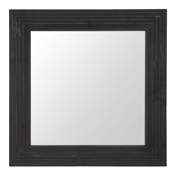 Zuo Modern Kare Mirror Black - Premium Fir Wood & Glass, Modern Design For Hospitality & Stylish Spaces Black Fir Wood,Glass 110720-zuo-modern