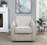 OSP Home Furnishings Cassie Swivel Arm Chair Cement